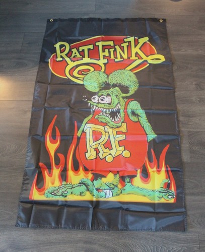 Bandiera striscione rat fink - bandiera,