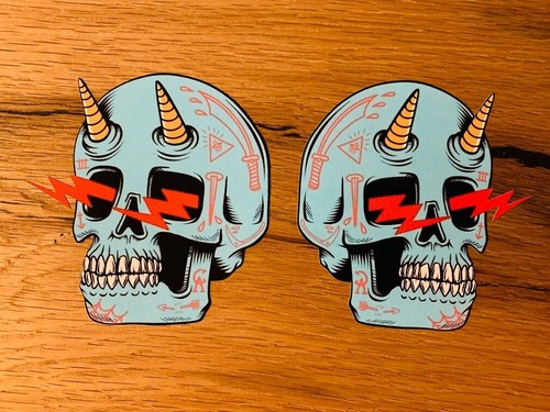 Adesivi devil skull - 2,