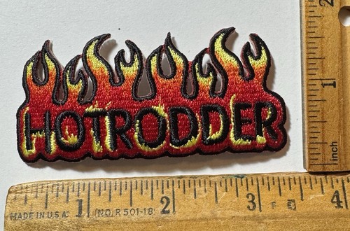 Vintage hotrodder patch auto - hotrodder,