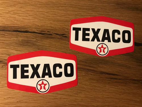Adesivi texaco olio - texaco, vintage