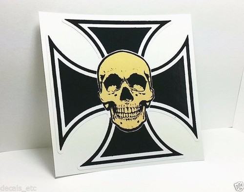 Decalcomania skull iron - decalcomania,