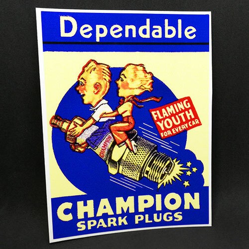 Decalcomania candele campione - decalcomania,